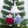Weihnachtsdekoration Dekoration Ins Stil niedlicher Wolle Engel Puppen Anhänger Kreative Baum Ornamente