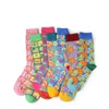 Chaussettes pour hommes New Man Women Men Free SizeCotton Colorful Oil Paiting Funny For Couples Lovers Gifts T221011