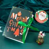 Gift Wrap 5st Christmas Boxs Bag Creative Book Design Candy Box Merry Decorations For Year Presents Packing