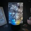 Night Lights Jujutsu Kaisen Anime Figure 3D LED Two Tone Lamp Colorful Light Bedroom Table Decor Birthday Gifts Manga