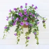 Fiori decorativi 65,5 cm Seta artificiale Morning Glory Fiore finto di alta qualità per la decorazione della tavola fai da te per matrimoni Home Party Bulk 1 pz XY312