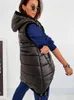 Women's Down Parkas Sleeveless Puffer Jacket Women Casuald Quilted Coats Padded Waistcoat Autumn Casual Streetwear Zip Up fashion Hooded Parka T221011