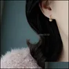 Przypnij śrubowe kolczyki prostociej Moda wkład kryształowy klip studencka okrągła kobieta biżuteria akezoria wisiorki do uszu walentynki d dhuac