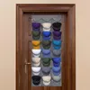 Storage Boxes Hat Rack Organizer Over The Door For Baseball Caps With 24 Deep Pockets Holder Display6492695