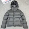 Designer para baixo jaqueta puffer com capuz para homens casaco de inverno com zíper acolchoado shell parkas