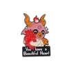 Schattig maar ook Satan emaille pins aangepaste kat geit broches revers badges dier grappige citaten sieraden cadeau voor kinderen vrienden GC17016703638
