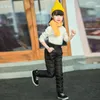 Ski -broek Casual Girl Boy Winter Katoen Gedoeide Dikke Warm broek Waterdichte Ski Elastic High Tailed Baby Kid Pant