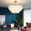 Lustres décor à la maison lampe salon lustre éclairage moderne pendentif 110V 220V coquille européenne nordique lumière pour chambre