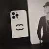 Designer TEON CASES Luksusowe odbijanie powłoki Klasyczne litery Skwas Styl Cover Fonecase dla iPhone 14 Pro Max 13 12 11 x9189330