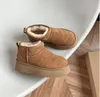 Ultra Mini Boot Designer Woman Platform Snow Boots Australia Päls Skor Real Leather Chestnut Ankle Fluffy Booties for Women Uggods 559ESS