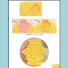 آخر خبز الخبز 8 PCS/مجموعة Cartoon Biscuit Mod Mod Dristrics Cookie Courters ABS Plastic Baking Tools