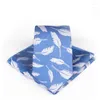 Bow Ties Fashion 7.5cm Cotton Floral Men's Tie Pocket Square And Print Set For Men Wedding Accessories Handkerchief Neck Gift