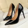 Fashion Metal Heel High Heels Womens Shoes High Heels Grunt Mun Pointed Sexig Nightclub Thin Single Shoes 585258652