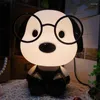 Night Lights Lovely Cute Cartoon Dog Creative Bedroom Bedside Kids Room Light Children Baby Nursery With Switch Gift Luminaire