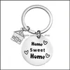 Party Favor 2021 New Family Key Chain Home Sweet Part