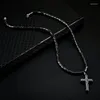 Подвесные ожерелья черная гематитовая магнитная терапия перекрестная ожерелье в шею с больными украшениями
