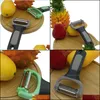 Outros Gadgets de cozinha para cozinha do bar de cozinha Três em um em aço inoxidável descascador de frutas raspador de peixes planador Dropista Deliver dhq6o