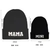 2023 Mama Letter Mini Keep Warm Skull Caps Fashion New Outdoor Solid Color Women Beanies Winter Hat