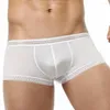 Underpants Men's Ice Silk Boxer Pants Breathable Panties Male Large Ultra Thin Shorts Sexy Underwear For Men