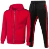 Tracksuits voor heren Spring Sportswear stuk Hoodie Pants Sports Pak Sweater Zipper kleding maat SXL G221011