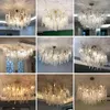 Kroonluchters moderne luxe kristallen led kroonluchter verlichting G9 boomtak plafond hangende lamp decor armaturen voor woonslaapkamer