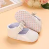 First Walkers 2022 Baby Girl Cotton Princess Shoes Retro Spring Autumn Toddlers Prewalkers Pu Infant Soft Bottom 0-18M