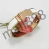 Fashion Plated Rose Gold Banglelet Bracelet 12mm de largura Design Design Banglets Bracelets for Woman and Man High Quality Jewelry Casal Anniversary Presente
