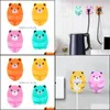 Autre organisation d'entretien ménager Cartoon Cuddle Bear No-Punch Plug Hook Power Socket Kitchen Storage Drop Delivery 2022 Home Garden H Dhry3