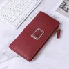 Wallets Long Women's Wallet Female Purses Zipper Coin Purse Card Holder Pu Leather Clutch Money Bag Carteira