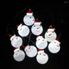 Strings Led Strip 3m String Lights Santa Claus And Snowman Indoor Home Christmas Decoration Light Warm White Multi Color