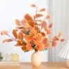 Decoratieve bloemen Kunstmatige bloem retro Noordse doorn Bal nep Bouquet Home Tafelbenodigdheden Wedding Celebration Party Eucalyptus Leaf