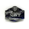 navy belt buckles