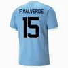 2024 Jerseys de futebol do Uruguai Camiseta Uruguaya D.Nunez E.Cavani L.Suarez Camisas de futebol Kit Kit G.DE Arrascaeta F.Valverde R.araujo Uniforme