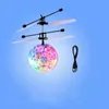 LED Flying Toys Ball Luminous Kid's Flight Balls Electronic Indukcja Indukcyjna samolot zdalny Magic Toy Sensing Helikopter Toys ZM1012