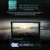 7 "CAR MP5 Player estéreo RDS AM FM Radio GPS Navigação retrátil 1 Din Touch Screen USB Bluetooth Receiver 9601