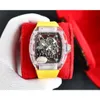 Luxusuhren für Herren, mechanische Uhr RM35-02, vollautomatisches Uhrwerk, Saphirspiegel, Gummiarmband, Schweizer Markendesigner S
