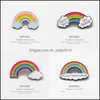 Pins Broschen Cartoon Mini Schöne Regenbogen Broschen Verkauf Colorf Legierung Brosche Pins Für Mann Und Dame Hemd Mode Zubehör 2 2Z Dhphi