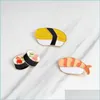 Pins Broschen Qihe Schmuck Broschen Pins Sushi Japanische Emaille Pin Revers Für Frauen Jacke Rucksack Einkaufstasche Dekoratives Zubehör Dhhks