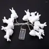 Strings Creative Easter String Lights Astronaut Garland LED Ornamentos leves de fada ao ar livre Fada ao ar livre