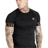 Męskie koszule 2022 Sik Silk Shirt Men Summer Short Sleeve Compression Tshirt Tshirt Tops TEE Brand Mężczyzna odzież Przypadkowa fashio281J