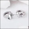 Stud 925 Sterling Sier New Woman Jewelry Fashion Earrings Retro Five Leaf Flower Grass Pop Drop Delivery 2022 DHU9B