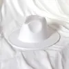 Boinas Sombreros Fedora de color sólido para mujeres y hombres Otoño Invierno Sombrero de fieltro de lana de ala ancha Clásico AllMatch Panamá Gorras Chapeau Femme6019527