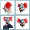 Masches da festa a casa divertente Clown Face Dance Cosplay Mask Maskcostumi di Party Maskcostumes Props Halloween Terror Men Masches Scarico RRA4564 DROP DEL OTUHT