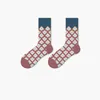 Chaussettes pour hommes tendance européenne et américaine rue créative abstraite style rétro couple chaussettes en coton T221011