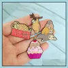 Pins Brooches Customized Live Slow Sloth Enamel Brooches Cute Badge Student Backpack Collar Animal Insignia Jewelry Charm Custom Ha Dhsds