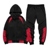 Men's Tracksuits Hooded Tracksuit Men Two Piece Set Jogger Autumn Sportswear Zipper Jackets and Pants Casual Sweatshirt Mens Clothing Outfis Male G221011