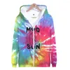 Herrtröjor 2022 Mod Sun Zipper 3D Print Hoodie Sweatshirt Harajuku MS Fashion Men and Women Streetwe Clores