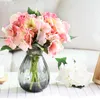 Simulation de fleurs décoratives, tête d'hortensia, fond de mariage en soie, mur de fleurs, décoration de Table pour la maison, DIY bricolage
