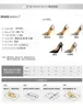 Fashion metal heel high heels women's shoes high heels shallow mouth pointed sexy nightclub thin single shoes
