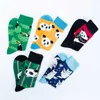 Chaussettes pour hommes Panda Peinture Oiseaux Chat Traditionnel Coloré Haute Canister Temps Coton Hiver Nouveau Produit Happy Tide Chaussettes hip hop animal T221011